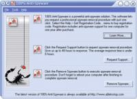 100% Anti-Spyware 2.0.24 screenshot. Click to enlarge!