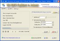 101 MP3 Splitter & Joiner 3.9.5 screenshot. Click to enlarge!