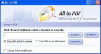 123FileConvert All To PDF Converter 5.0 screenshot. Click to enlarge!