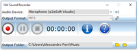 1AV Sound Recorder 1.0.0.90 screenshot. Click to enlarge!