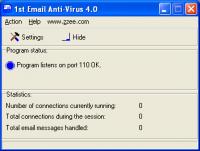 1st Email Anti-Virus 4.0 screenshot. Click to enlarge!