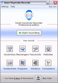 1st Smart Keystroke Recorder 7.11 screenshot. Click to enlarge!