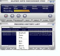 1st Super Mp3 Recorder 6.5 screenshot. Click to enlarge!