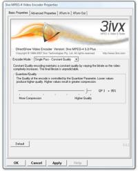 3ivx D4 5.0.4 screenshot. Click to enlarge!