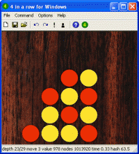 4 in a row 4.0 screenshot. Click to enlarge!