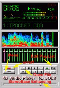 !4D AudioPlayer SGLX 1.5 screenshot. Click to enlarge!
