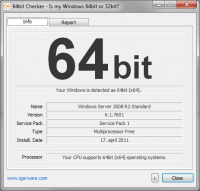 64bit Checker 1.5.0 screenshot. Click to enlarge!