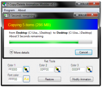 7 Copy/Delete Animation Modder 0.6 screenshot. Click to enlarge!