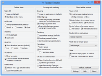 7 Taskbar Tweaker Portable 5.2 screenshot. Click to enlarge!