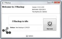 77backup 3.5.1251 screenshot. Click to enlarge!