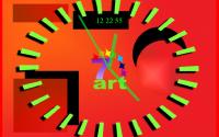 7art Pifagor Clock ScreenSaver 1.1 screenshot. Click to enlarge!