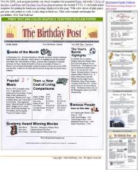 A Birthday Post 2007 screenshot. Click to enlarge!
