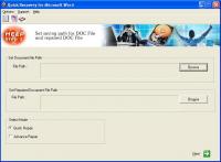 A Data Recovery Software- Q R for MS Word 11.09 screenshot. Click to enlarge!