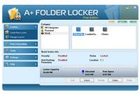 A  Folder Locker Free Edition 1.1 screenshot. Click to enlarge!