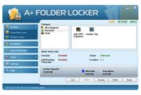 A Folder Locker 1.1 screenshot. Click to enlarge!