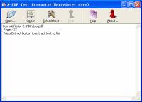 A-PDF Text Extractor 1.3.0 screenshot. Click to enlarge!