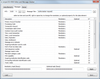 A Simple ISO 8583 Editor and Message checker 2.1.3.0 screenshot. Click to enlarge!
