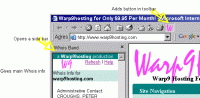 A Warp9 Whois Plugin 1.6 screenshot. Click to enlarge!
