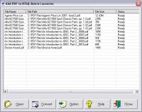 AAA PDF to HTML Batch Converter 2.0 screenshot. Click to enlarge!