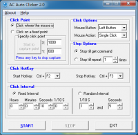 AC Auto Clicker 2.6.4 screenshot. Click to enlarge!