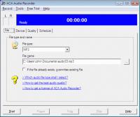 ACA Audio Recorder 4.20 screenshot. Click to enlarge!