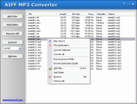 AIFF MP3 Converter 3.2.977 screenshot. Click to enlarge!