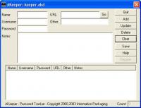 AKeeper 1.01 screenshot. Click to enlarge!