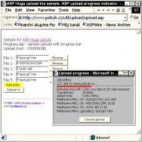 ASP pure file upload with progress 2.0 screenshot. Click to enlarge!