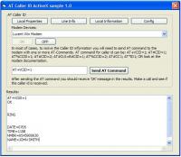 AT Caller ID ActiveX (OCX) 1.0 screenshot. Click to enlarge!