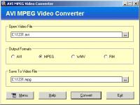 AVI MPEG Video Converter 1.30.03 screenshot. Click to enlarge!
