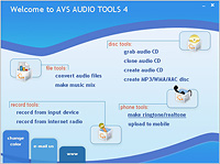 AVS Audio Tools for 2007 4.3 screenshot. Click to enlarge!