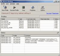 Abacre Backup 1.1 screenshot. Click to enlarge!