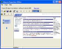 Abacre Paperless Office 1.0 screenshot. Click to enlarge!