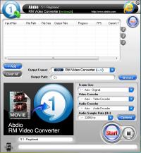 Abdio RM Video Converter 6.7 screenshot. Click to enlarge!