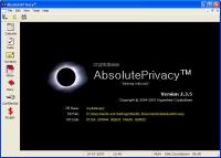 AbsolutePrivacy 2.5.0.15 screenshot. Click to enlarge!