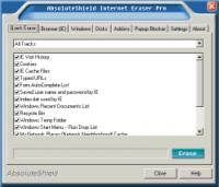 AbsoluteShield Internet Eraser Pro 4.00 screenshot. Click to enlarge!