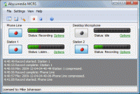 Abyssmedia Multi-Channel Sound Recording System 3.9.9.1 screenshot. Click to enlarge!