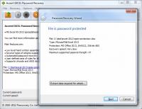 Accent EXCEL Password Recovery 7.5 screenshot. Click to enlarge!