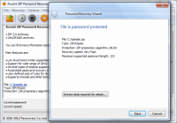 Accent ZIP Password Recovery 4.40.2751 screenshot. Click to enlarge!