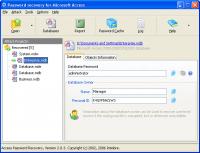 Access Password Recovery Pro 2.0.4 screenshot. Click to enlarge!
