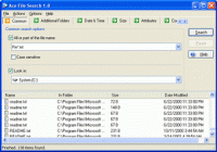 Ace File Search 1.0 screenshot. Click to enlarge!