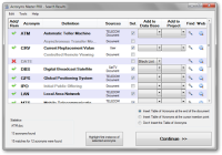 Acronyms Master 4.79.11.104 screenshot. Click to enlarge!