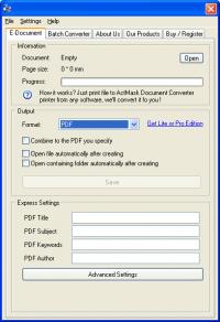 ActMask ALL2PDF PDF Creator 3.397 screenshot. Click to enlarge!