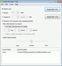 Action Recorder 3.2.0.8 screenshot. Click to enlarge!