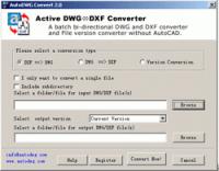 Active DWG DXF Converter 2011.09 3.31 screenshot. Click to enlarge!