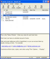 Active To-Do List 4.3 screenshot. Click to enlarge!