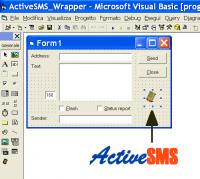 ActiveSMS - SMS ActiveX 1.0 screenshot. Click to enlarge!