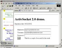 ActiveSocket Network Communication Toolkit 2.1 screenshot. Click to enlarge!