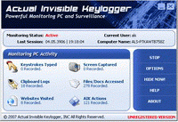 Actual Invisible Keylogger 1.5.5.8869 screenshot. Click to enlarge!