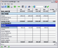 Actual Personal Budget - Lite 1.3 screenshot. Click to enlarge!